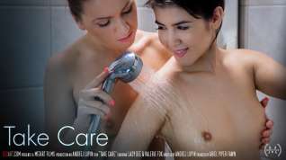 Online film Take Care - Lady Dee & Valerie Fox - SexArt