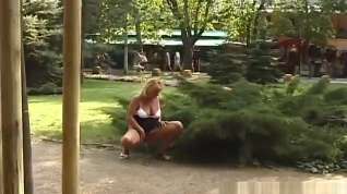 Online film cute teens peeing in public