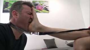 Online film Gagging foot misstress