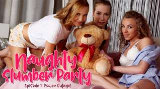 Online film Lina Mercury & Angel Emily & Poppy Pleasure in Naughty Slumber Party: Power Outage! - 21Sextury