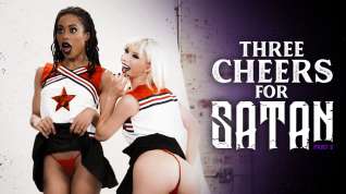 Online film Kira Noir & Kenzie Reeves & Kyle Mason in Three Cheers For Satan - Kenzie, Kira & Kyle - BurningAngel