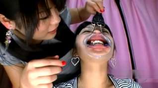 Online film Asian Girl Gag In Mouth Getting Her Teeths Licked Nose Tortured With Hooks