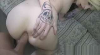 Online film Freaky tattoed girl with snake toungue gets her asshole penetrated