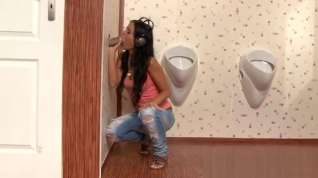 Online film Girl gets big mouth full of cum at gloryhole