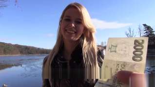 Online film Euro Blonde Bangs Outdoors video starring Nikky Dream