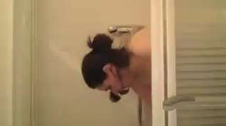 Online film after fucking on the web and a cumshot in the face a shower
