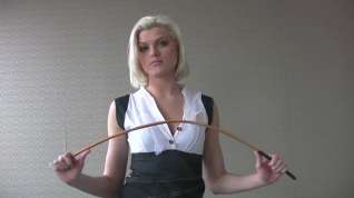 Online film Hot blonde teacheress wielding her cane