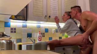 Online film fucking in the kitchen And creampie