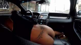 Online film Black street prostitute sucking and fucking in car