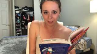 Online film Hysterically reading Harry Potter while sitting on a vibrator