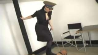 Online film Hard black boots trampling torture