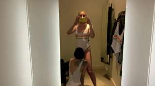 Online film sucked off a translady in a dressing room