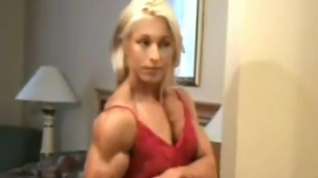 Online film sexy red muscle babe