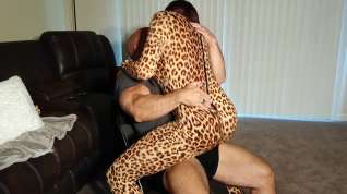 Free online porn Lap dance from Paris Love in Cheetah costume