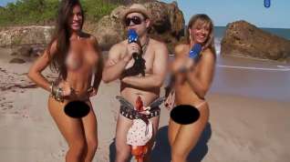 Online film Panicat July e Nicole na praia de nudismo peladas