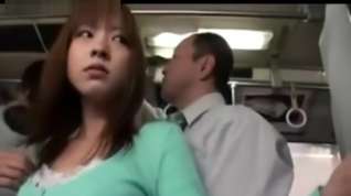 Online film horny girl gives blowjob to bus passenger