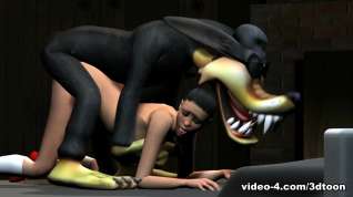 Online film Riding Little Red, Doggy Style - 3DToonTube