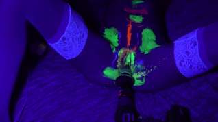Online film Playing with glow paint Having contracting orgasms with a surprise ending!