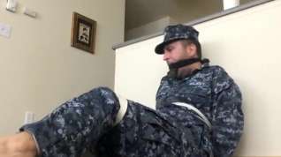 Online film Navy Guy Bound and Gagged with his Socks