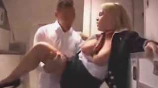 Online film Pretty stewardess is always eager to help