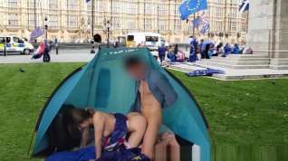 Online film BREXIT - English teen fucked in front of the British Parliament