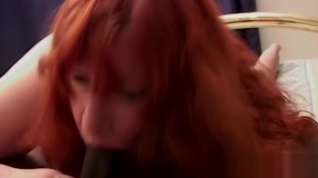 Online film Redhead wife blowing her husband