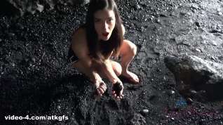 Online film Emily Enjoys A Day Out In The Caves, And Black Sand Beach - ATKGirlfriends