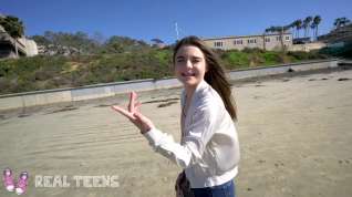 Online film Real Teens - New girl Megan Marx gets naughty at the beach