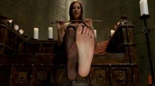 Online film Dominated by feet of sexy mistress