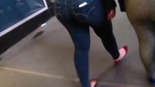 Online film Candid Leather (Fat ass in tight jeans)