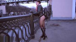 Online film Jeny Smith bottomless pantyhose public flashing