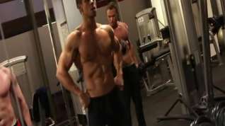 Online film Male pornstars fitness workout