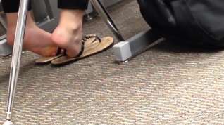 Online film Candid College Cheerleader Feet in Class 1