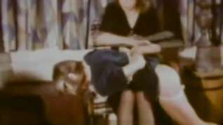 Online film stepmother Spanks Her stepdaughters (1970s Vintage)