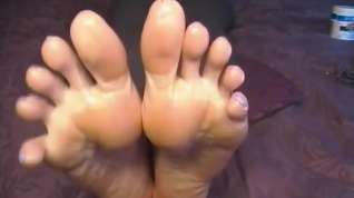Online film Size 12 Long Toes get Oiled