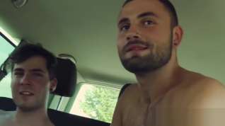 Free online porn Bottom stud gets the bareback car ride of his life