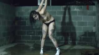 Online film Cuffed tattoo girl gets tortured with water in prison