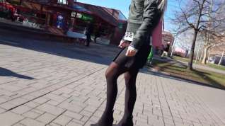 Online film Hot legs in black pantyhose