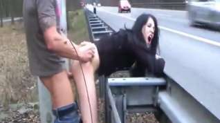 Online film Horny Amateur Brunette Enjoying Hot Sex on Highway