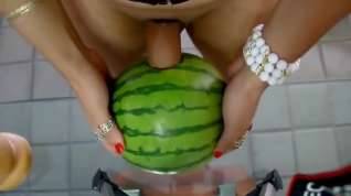 Online film crossdresser watermelon fuck