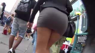 Online film Candid Tight Mini Skirt Ass Walking