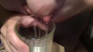 Online film Girl lactating and drinking milk