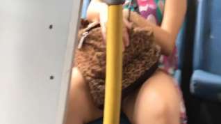 Online film Candid hot girl feet and soles in public bus