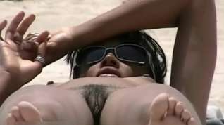 Online film Two hot beach babes crotch shot big tits voyeur video