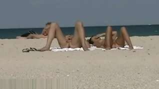 Online film Nude beach sexy babe craze voyeur video