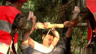 Online film twink tickled by soldiers