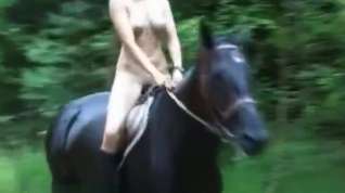 Online film nudist teen ride horse