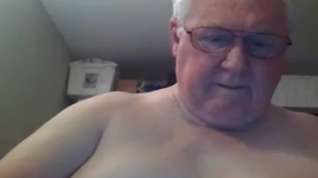 Online film grandpa show on webcam