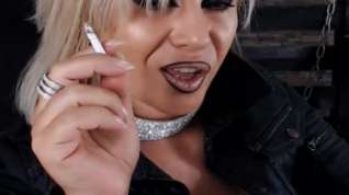 Online film smoking lipstick spit mistress