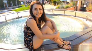 Online film young girl public masturbation by the fountain